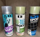 Vintage Illinois Bronze Spray Paint Cans Avocado And Glass Frost. Lot Of 3 Cans