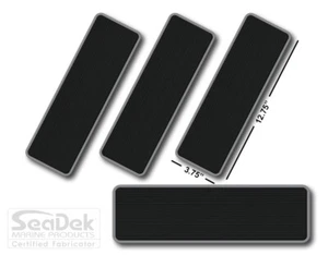 SeaDek Boat EVA Step Pads - Non Skid 4-Pc Stick-On - Black-StormGray - Blank  - Foto 1 di 5