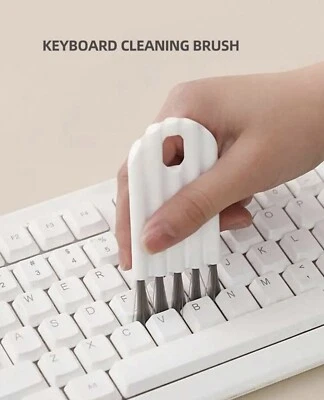 1 Pcs 2 In 1 Multipurpose Window Door Keyboard Cleaning Brush Groove Clean Brush - Image 1 of 4