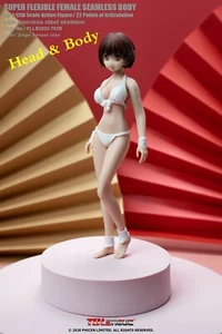 TBLeague 1/12 Action Figure Anime Plump Female Head & Body Seamless Pale Figure - Picture 1 of 4