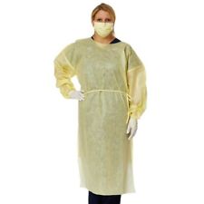 Medium-Weight AAMI Level 2 Isolation Gown  Yellow, Size Regular L (10 pack)
