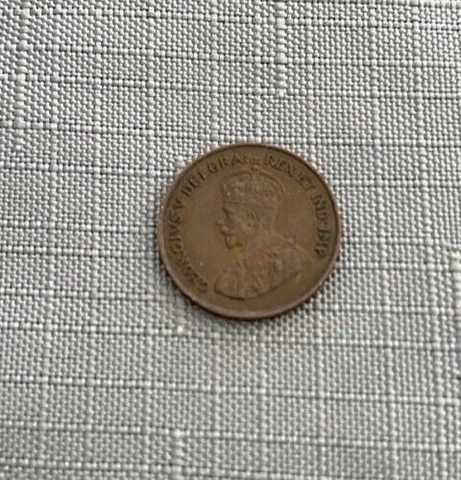 1925 Canada George V Small Cent - High Grade / Key Date Coin Cover