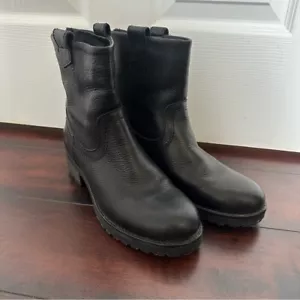 Botines Bullboxer Molly de cuero negro con cremallera talla 10 - Imagen 1 de 6
