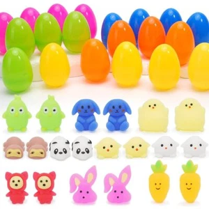 Easter Egg Hunt Basket Stuffers - 20Pack Bulk Plastic Easter Eggs Pre Filled ... - Picture 1 of 6