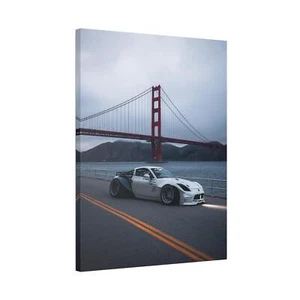 Nissan 350z High Resolution Museum Quality Vertical Car Canvas Print #003 - Picture 1 of 10