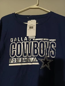NFL Dallas Cowboys Football T-Shirt Men's Size 2XL Athletic Navy Blue - Picture 1 of 6