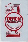 Deron Products Morgantown WV Vintage Unused Mining Hard Hat Decal Sticker