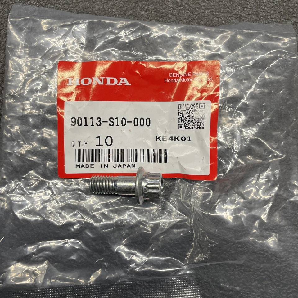 Perno Honda genuino OEM (12 PUNTOS 8X21) 90113-S10-000. ¡Envío gratis! Foto 1 de 1