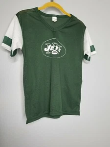 Vintage Womens M New York Jets Jersey V Neck Shirt Franklin  - Picture 1 of 3