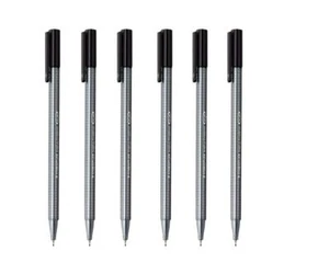 Staedtler Triplus Fineliner schwarz 0,3 mm - 6er Pack - Bild 1 von 3
