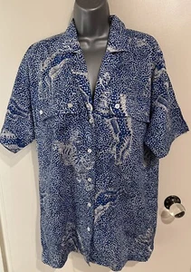 Escada by Margaretha Ley cotton graphic pattern shirt blouse size 38 12 - Picture 1 of 18