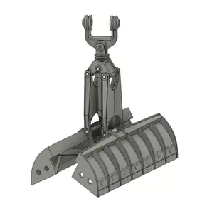 Grundräum Greifer beweglich T174 Nobas Bagger 1:87 Modell Bausatz 3D Druck DDR - Bild 1 von 2