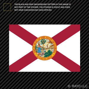 4” Florida Flag Sticker Decal Self Adhesive Vinyl state southeastern sunshine - Bild 1 von 1