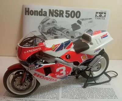 TAMIYA moto plastica el 1/12 verniciata finitura Honda NSR500 colore di fabbrica - Immagine 1 di 4