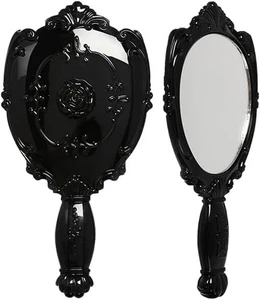 ANNA SUI Hand Mirror Black Rose Make-up Compact Cosmetics Japan - Picture 1 of 1