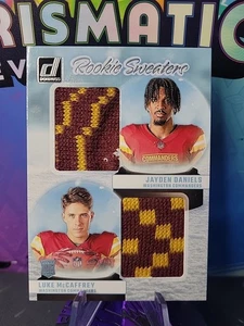 Parche suéteres dobles de novato Donruss Jayden Daniels & Luke McCaffrey 2024 #RHD-WAS - Imagen 1 de 2