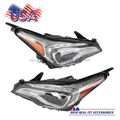 Pair Halogen Headlight for 2016 2017 2018 19-20 Buick Envision W/ LED DRL Bulbs Foto 1 de 4