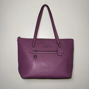 Borsa Coach Taylor Tote Bag - Pelle malva ciottolata - Stile n. G1781-38312 - Foto 1 di 12