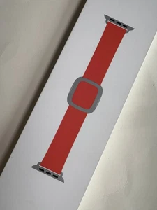 Original Apple Watch boucle moderne bracelet cuir 38 mm 40 mm 41 mm 42 mm coucher de soleil grand - Photo 1 sur 4