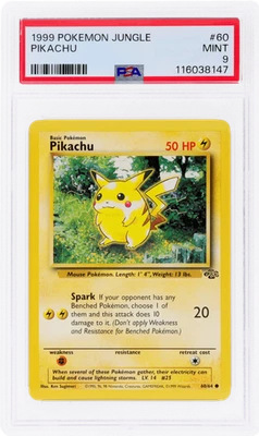 1999 Pokemon Jungle Pikachu #60 PSA 9 - Image 1 of 2