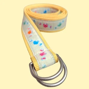 L. L. Bean gelb Canvas Handwerk Süßigkeiten süßer Gürtel Größe M/L D-Ringe gebraucht, in einwandfreiem Zustand - Bild 1 von 6