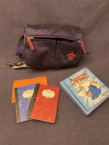 Muñeca American Girl púrpura bolsa de libros universidad cartera con mochila para libros - Imagen 1 de 10