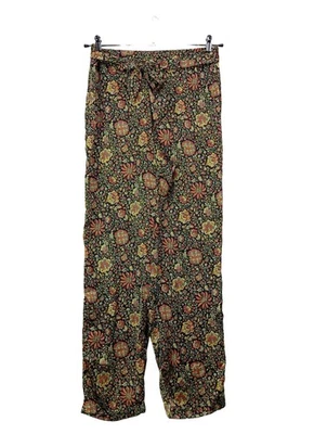 ETAM Paperbag Mujeres Pantalón Talla EU 38 negro-amarillo pálido-rosa - Imagen 1 de 4