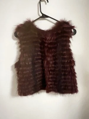 Theory M 码 Himiney 比利时背心染色浣熊毛皮 — 第 1/4 张图片