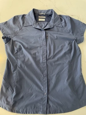 Camisa Columbia para mujer senderismo al aire libre XL protección solar ventilada azul Foto 1 de 4