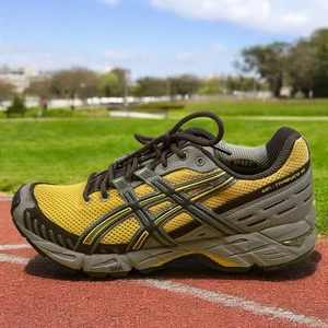 ASICS Gel-Trabuco 10 Women’s Size 10 Yellow Gray Trail Running Shoes DuoMax Gel - Picture 1 of 9