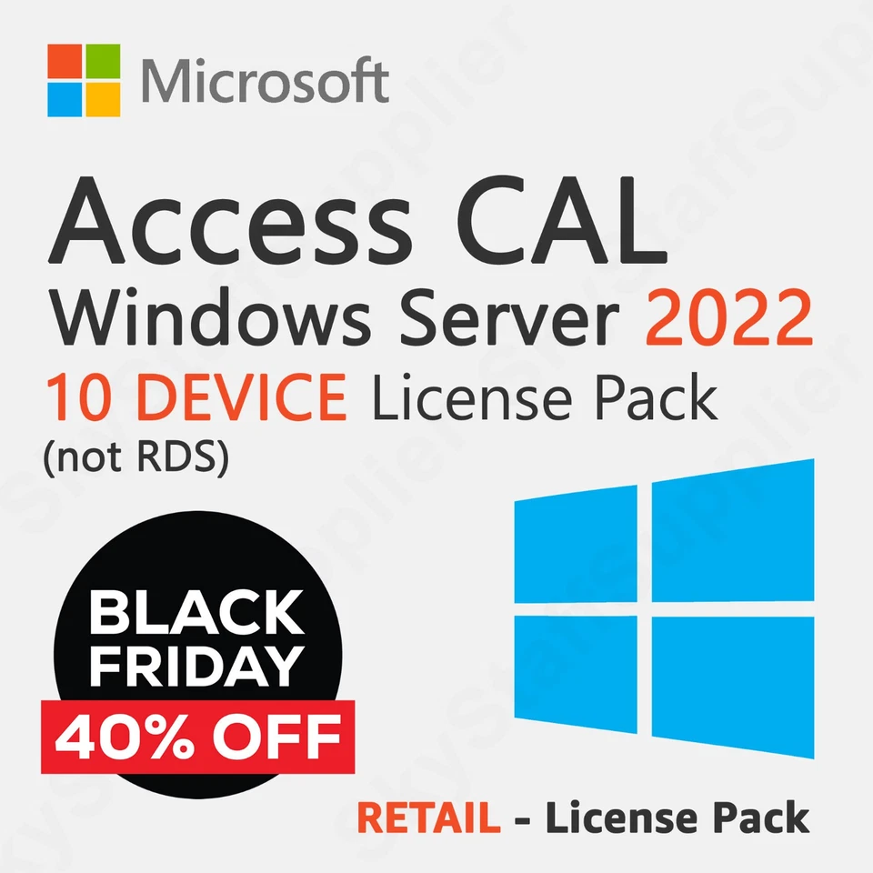 Microsoft Windows Server 2022 - 10 Device Client Access Licenses (CAL) BRAND NEW - Image 1 of 4