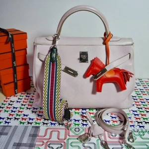 HERMÈS KELLY BAG 35 DRAGEE RETOURNÉ SWIFT PALLADIUM HARDWARE - Bild 1 von 9