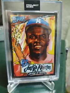 Topps Project 2020 Jackie Robinson 1952 Topps Baseball#312 Brooklyn Dodgers 42 - Picture 1 of 7