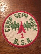 Boy Scout Camp Patch Camp Seph Mack 1 Years B.S.A. William Penn Council PA