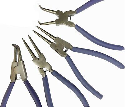 Circlip Snap Ring Pliers In Internal, External, Bent And Straight - 7  (180mm) • 4.25£