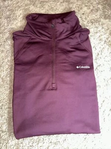 NEW Women's Columbia Park Runner Half Zip Pullover Burgundy Size XLarge MSRP $70 - Picture 1 of 7