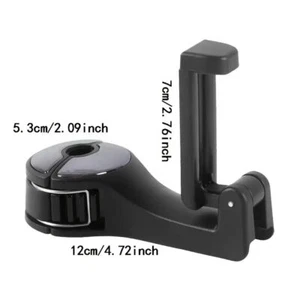 Universal Car Back Seat Headrest Hanger Holder Hook With Phone Mount Holder - Picture 1 of 7