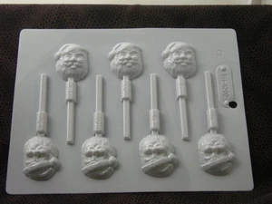 HARD CANDY SANTA FACE SUCKER MOLD HS-4202 - Picture 1 of 1