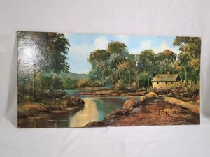 Vintage Wistful Waters By Brian 12"X24" Lithograph Art Print USA 834 Riverside - Picture 1 of 11
