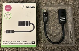 Belkin Mini DisplayPort To HDMI Adapter Surface Pro Macbook Pro Air 4K Monitor - Picture 1 of 4