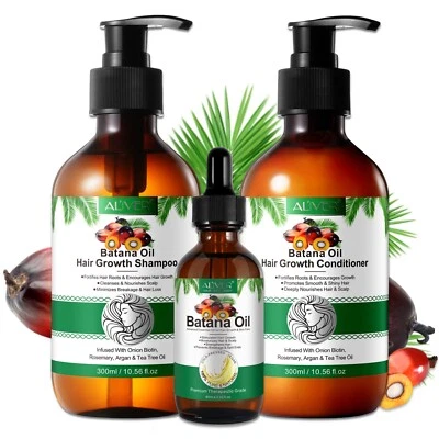 Haarpflege Set Batana Haar Shampoo Conditioner Öl Haaröl Haarwachstum rein Vegan - Bild 1 von 4