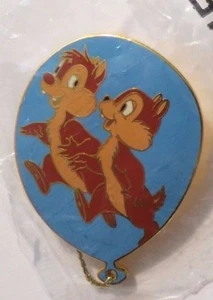 DISNEY WDW CAST MEMBER BLUE BALLOON CHIP AND DALE PIN - Picture 1 of 1