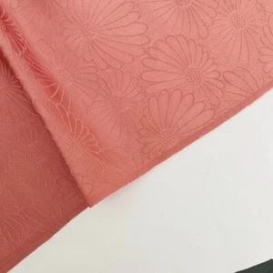 Charm Rosa #B 14x62 LUNGO Vintage Jacquard Seta Tessuto Kimono Giapponese SCG64 - Foto 1 di 8