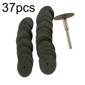 36Piece Metal Cutting Resin Disc Set For Mini Rotary Drill Tool + Mandrel Rod - Picture 1 of 12