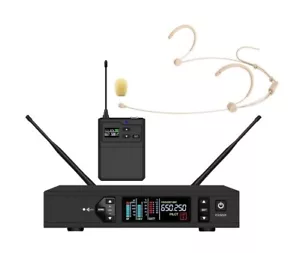 Headworn Microphone for Singers UHF True Diversity Digital Wireless Receiver Set - Picture 1 of 2
