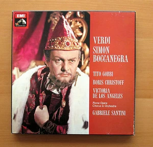 SLS 5090 Verdi Simon Boccanegra Gobbi Christoff Los Angeles EMI 3xLP NM/VG - Picture 1 of 4