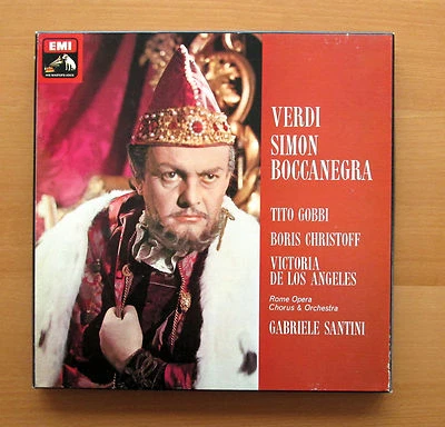 SLS 5090 Verdi Simon Boccanegra Gobbi Christoff Los Angeles EMI 3xLP NM/VG - Image 1 of 4