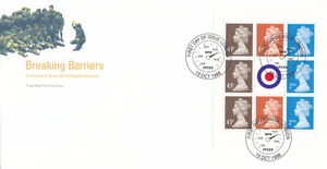 Panel folleto Breaking Barriers GB RM FDC Londres 1998 (139251) - Imagen 1 de 1