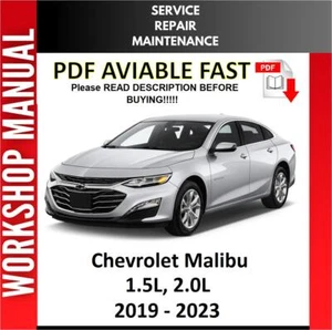 CHEVROLET MALIBU 2019 2020 2021 2022 2023 1.5 2.0 SERVICE REPAIR WORKSHOP MANUAL - Picture 1 of 1