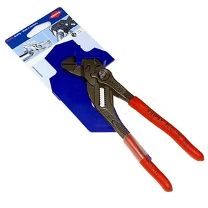 Knipex 180mm 7-1/4" Adjustable Wrench Pliers Gland Spanner Cushion Grip 8601180 - Picture 1 of 6
